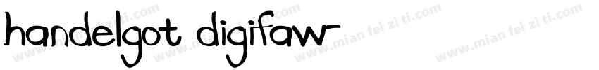 handelgot digifaw字体转换